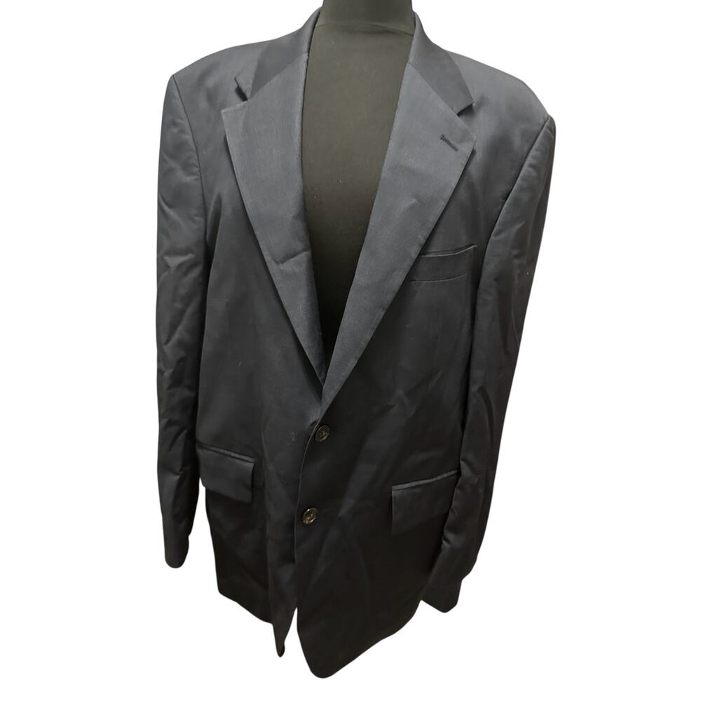 Polo Ralph Lauren Traveler Wool Sport Coat Blazer Jacket Navy Size 46